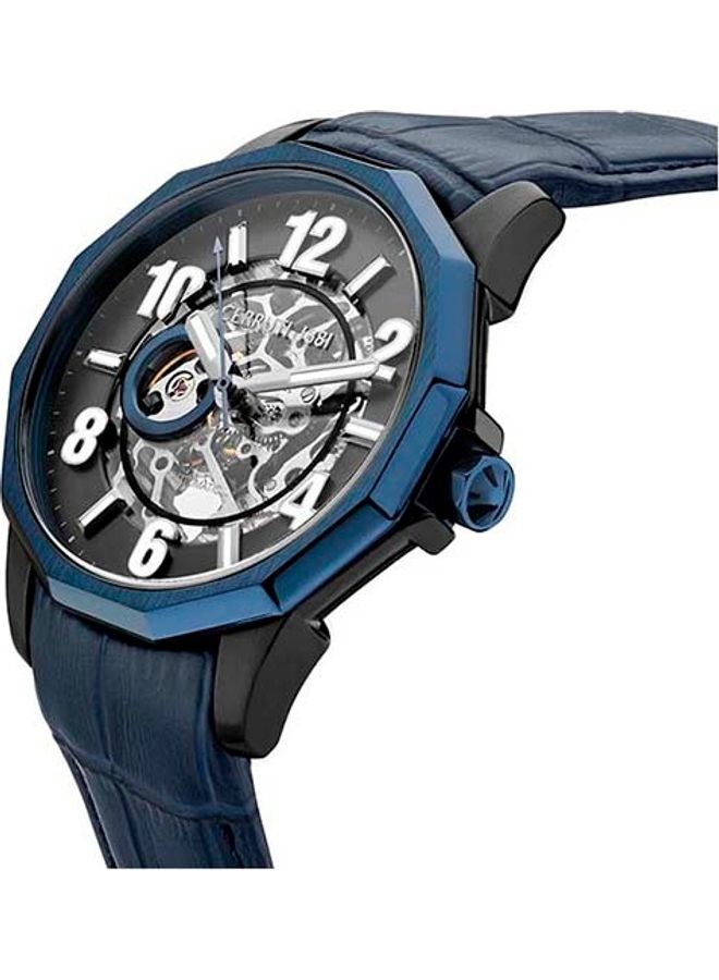 CERRUTI 1881 Men's Molveno Automatic Round Analog Wrist Watch CIWGE2206302 - 53 mm - Blue  - Image 2