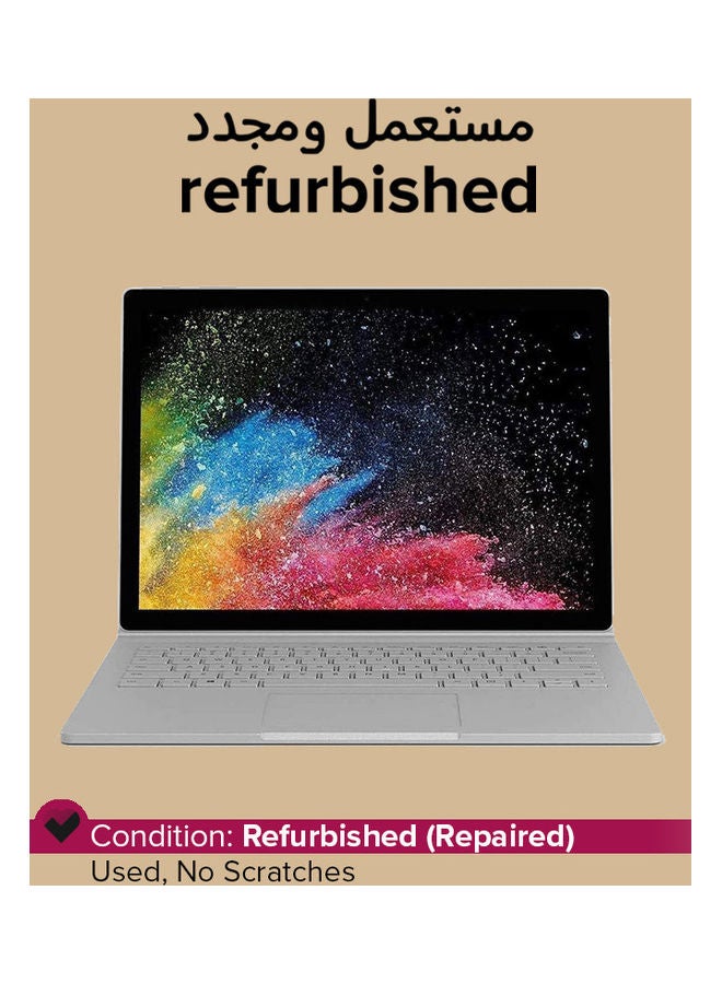Microsoft Refurbished - Surface Book 2 (2017) Laptop With 13.5-Inch Display,Intel Core i7 Processor/8th Gen/16GB RAM/512GB SSD/2GB Intel HD Graphics English Silver English Silver  - Image 1