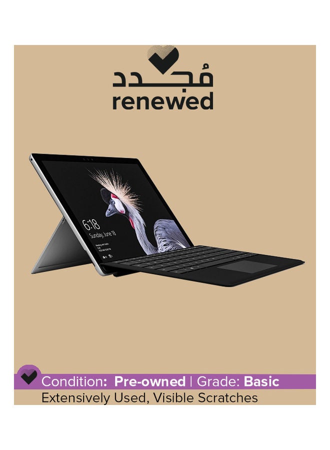Microsoft Renewed - Surface Pro 5 (2017) Laptop With 12.3-Inch Display, Intel Core i5 processor/7th Gen/8GB RAM/256GB SSD/Intel HD Graphics English Silver  - Image 1