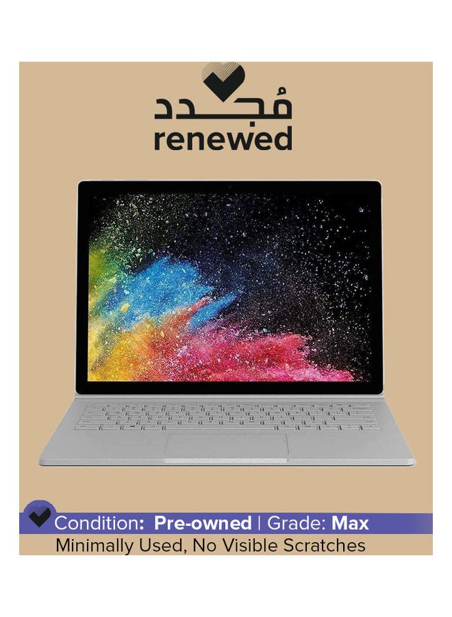 Microsoft - Renewed - Surface Book 2 (2017) Laptop With 13.5-Inch Display,Intel Core i7 Processor/8th Gen/16GB RAM/1TB HDD/2GB Intel HD Graphics English Silver - Image 1