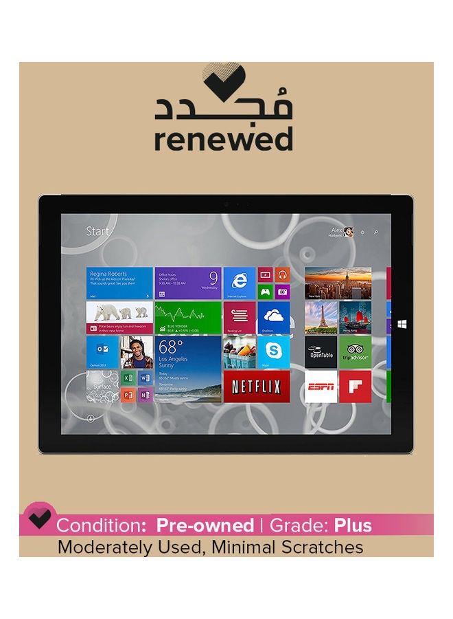 مايكروسوفت Renewed - Surface Pro 3 (2014) Laptop With 12-Inch Display,Intel Core i5 Processor/4th Gen/8GB RAM/256GB SSD/Intel HD Graphics English Silver - Image 1
