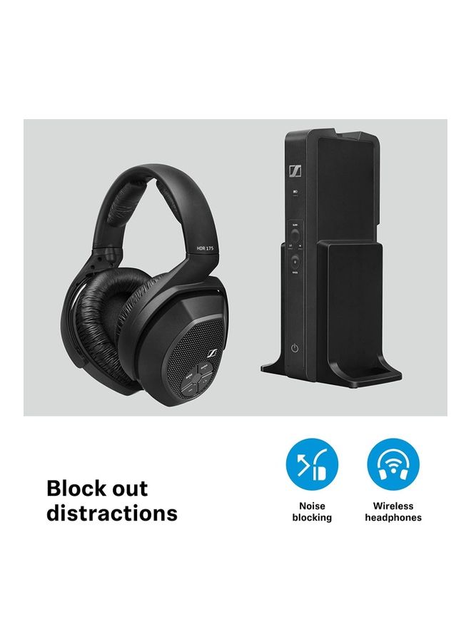 Sennheiser - RS175-U Digital TV Wireless Headphones With Transmitter Black - Image 1