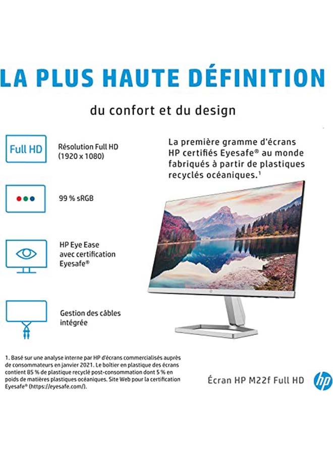 M22f with 21.5-inch IPS FHD Display Monitor silver