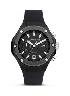CERRUTI 1881 Men's Lucardo Round Chronograph Wrist Watch CIWGO2206105 - 56mm - Black  - Image 1
