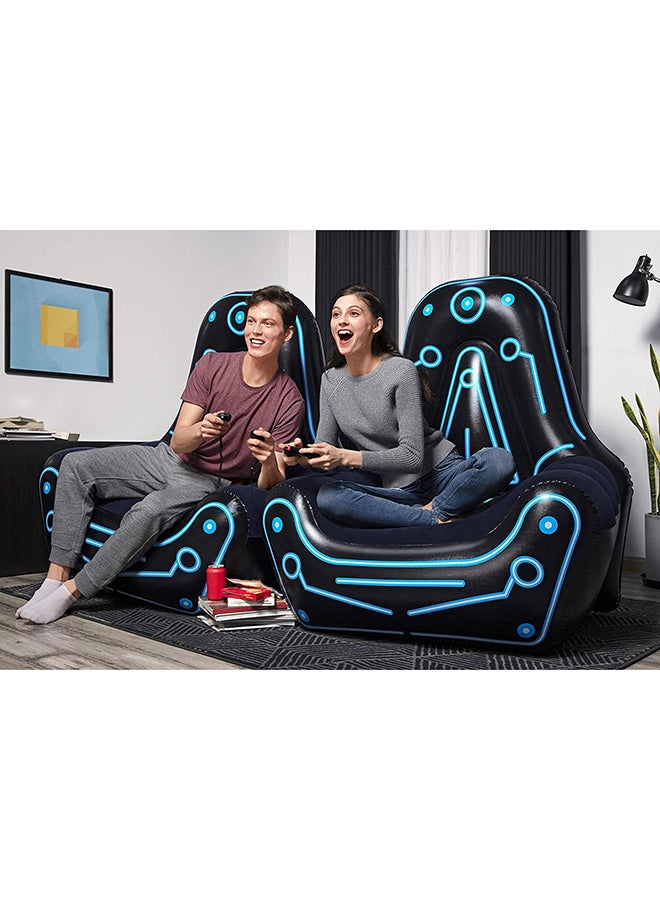 Bestway the Mainframe Armchair 1.12m X 99cm X 1.25m 26-75077 Black/Blue 112x125x99centimeter  - Image 4