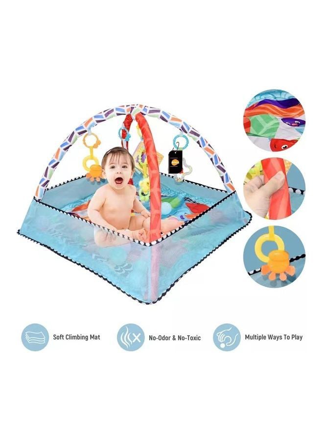 Kidle Multi-function Baby Fitness Frame Crawling Game Blanket Puzzle Play Mat 80x80x55cm  - Image 5