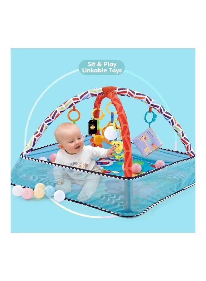Kidle Multi-function Baby Fitness Frame Crawling Game Blanket Puzzle Play Mat 80x80x55cm  - Image 4
