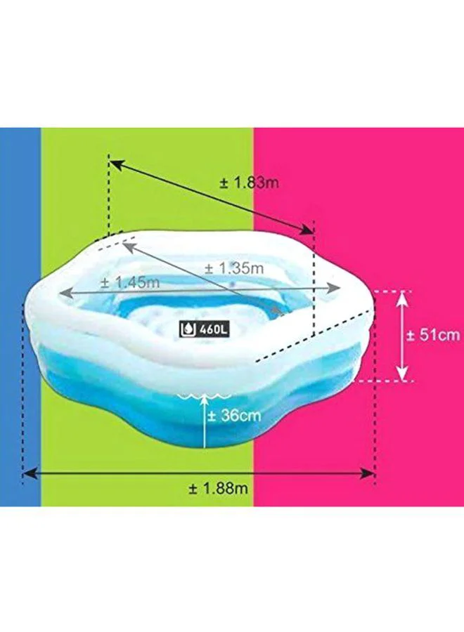 INTEX Wetset Summer Colors Swim Centre Pool Assorted 73x71x21inch