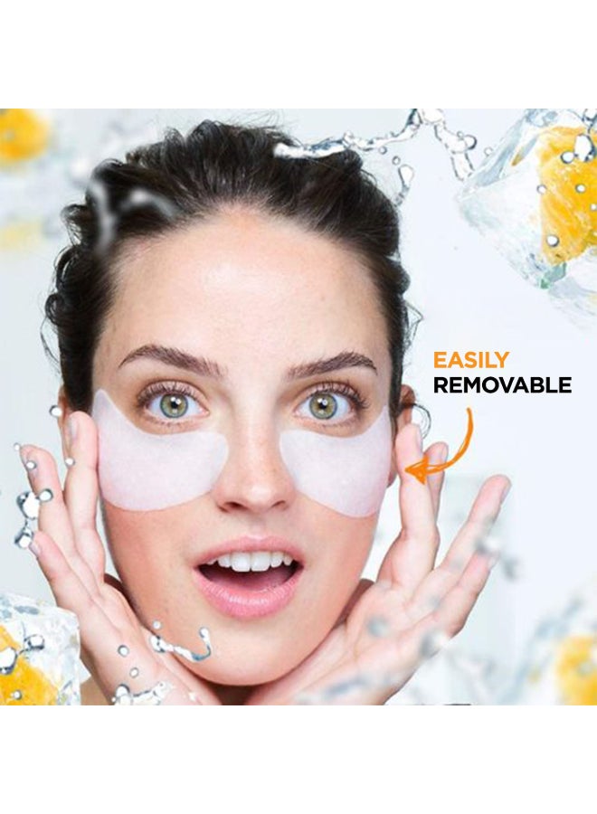 غارنييه قناع ورقي للعين لتخفيف مظهر الهالات السوداء وجيوب العين غني بعصير البرتقال وحمض الهيالورون - Image 2