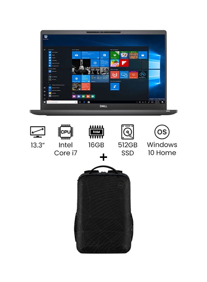 DELL - Latitude E7300 With 13.3-Inch Full HD Display, Corei7 Processor/16GB RAM/512GB SSD/Integrated Graphics/Windows 10/International Version With Bag English Black - Image 1