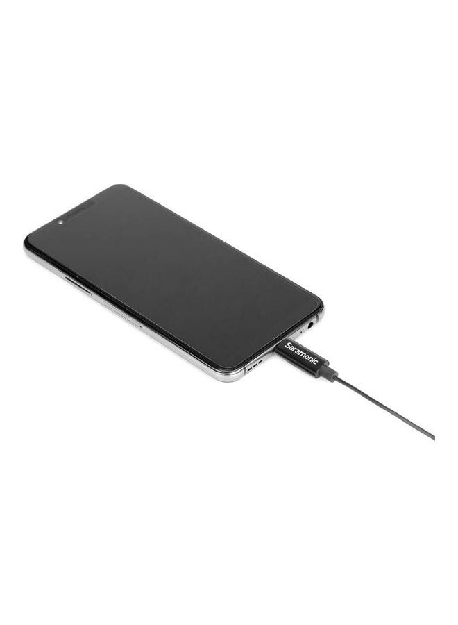 سارامونيك - ميكروفون عنقي متعدد الاتجاهات مع موصل USB Type-C لأجهزة أندرويد LavMicro U3B أسود - Image 1