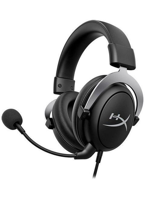 HyperX HHSC2-CG-SL/G CloudX Wired Noise Cancelling Gaming Headset with Detachable Microphone - Black
