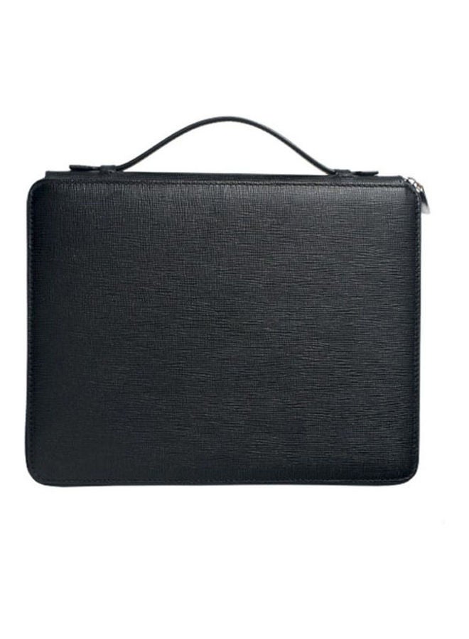 HUGO BOSS - Tradition A5 Conference Folder With Handle Black - Image 1