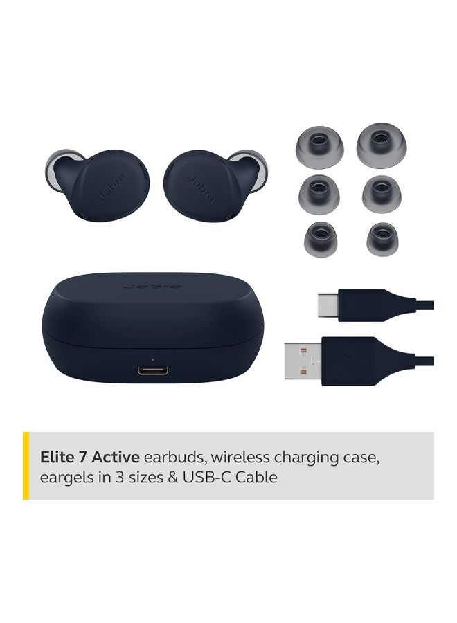Jabra - Elite 7 Active Earbuds Navy - Image 1