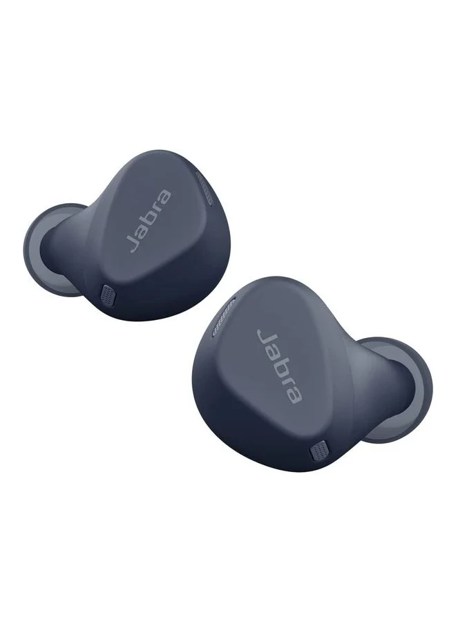 Jabra Elite 4 Active In-Ear Bluetooth Earbuds - True Wireless Ear Buds with Secure Active Fit, 4 built-in Microphones, Active Noise Cancellation and Adjustable HearThrough Technology Navy Blue