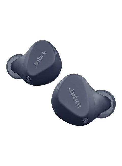 Elite 4 Active In-Ear Bluetooth Earbuds - True Wireless Ear Buds with Secure Active Fit, 4 built-in Microphones, Active Noise Cancellation and Adjustable HearThrough Technology Navy Blue