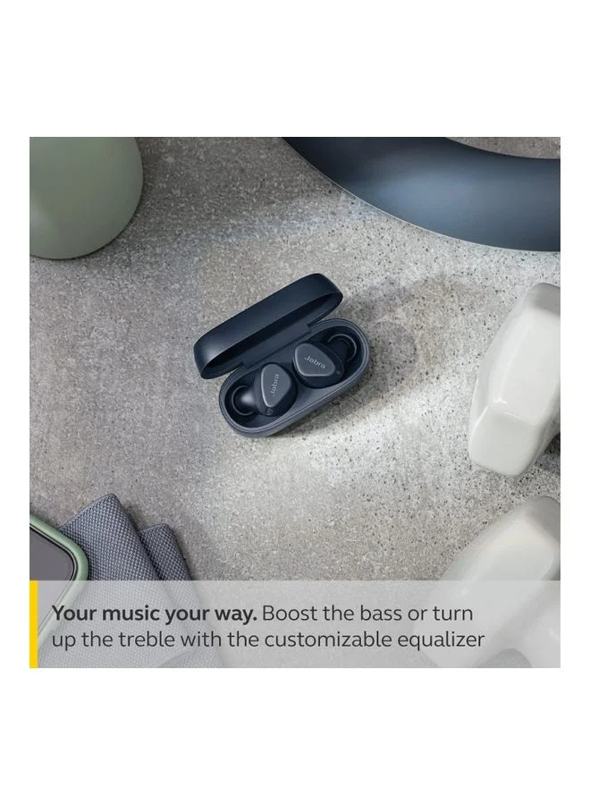Jabra Elite 4 Active In-Ear Bluetooth Earbuds - True Wireless Ear Buds with Secure Active Fit, 4 built-in Microphones, Active Noise Cancellation and Adjustable HearThrough Technology Navy Blue