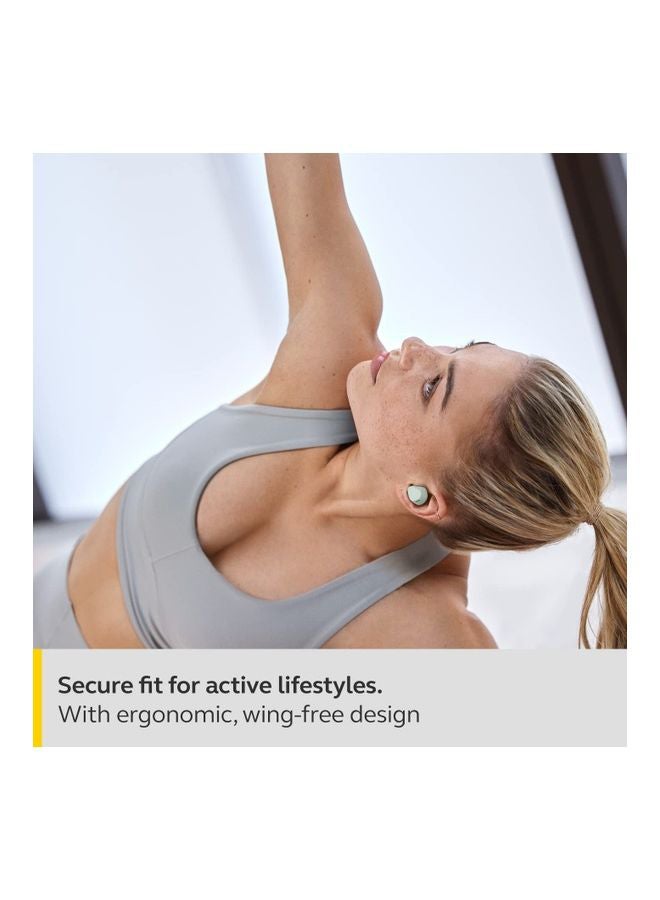 Elite 4 Active In-Ear Bluetooth Earbuds - True Wireless Ear Buds with Secure Active Fit, 4 built-in Microphones, Active Noise Cancellation and Adjustable HearThrough Technology Light Mint