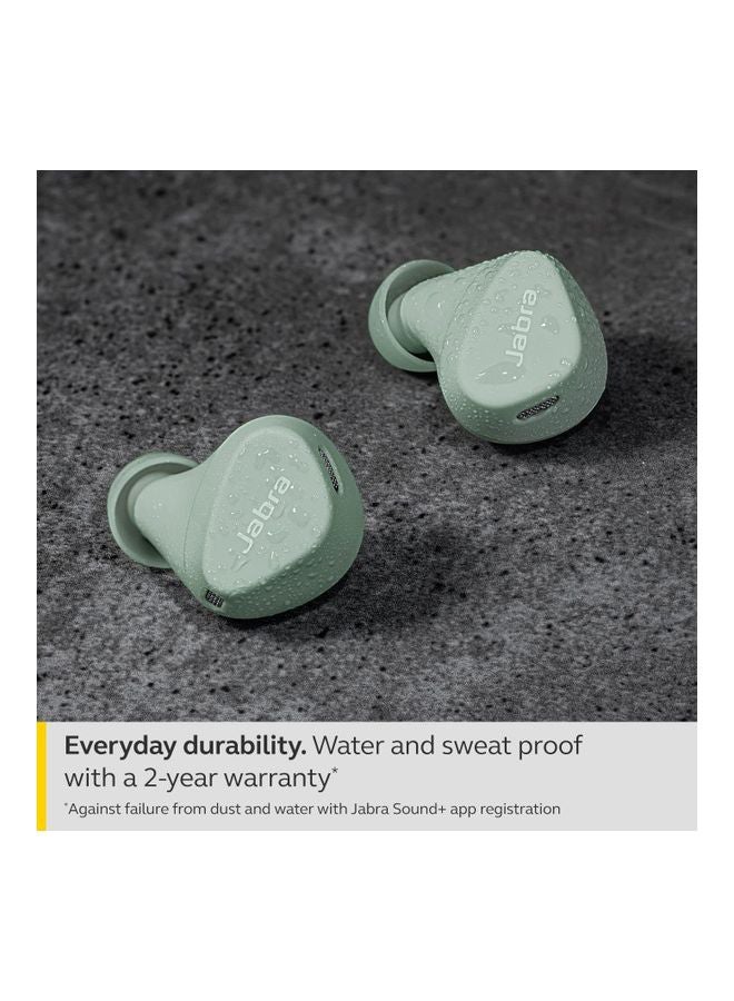 Elite 4 Active In-Ear Bluetooth Earbuds - True Wireless Ear Buds with Secure Active Fit, 4 built-in Microphones, Active Noise Cancellation and Adjustable HearThrough Technology Light Mint