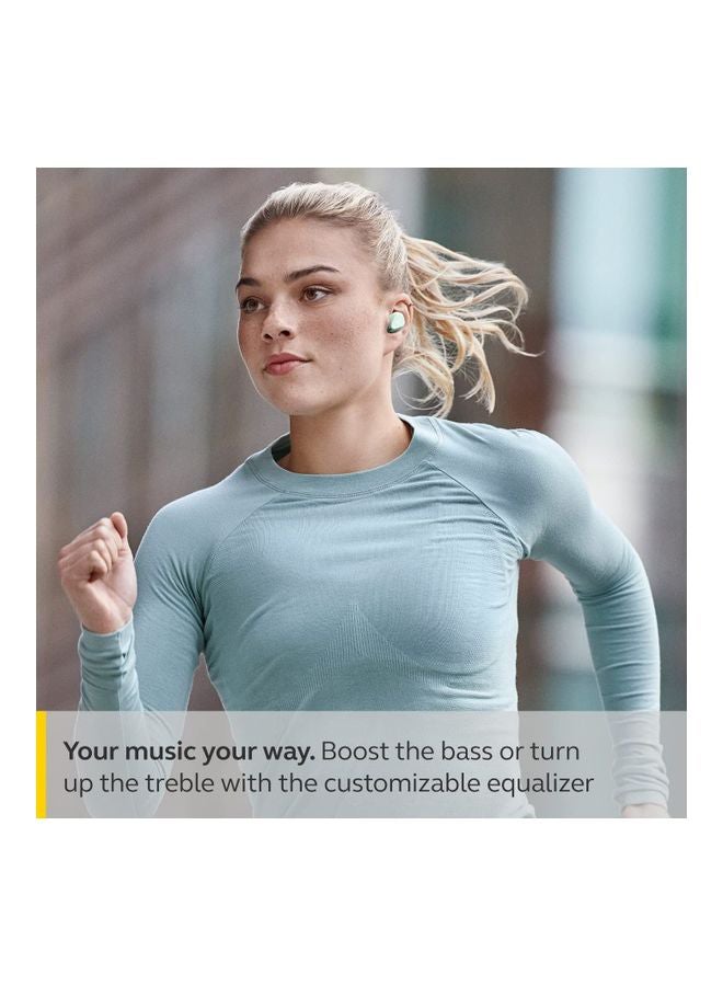 Elite 4 Active In-Ear Bluetooth Earbuds - True Wireless Ear Buds with Secure Active Fit, 4 built-in Microphones, Active Noise Cancellation and Adjustable HearThrough Technology Light Mint