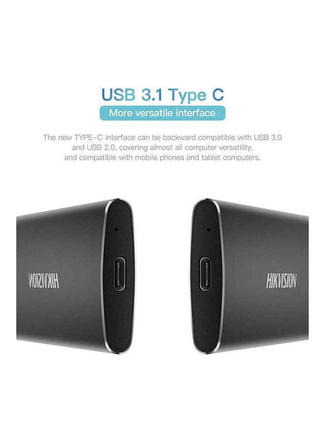 HIKVISION - External SSD 256GB USB3.1 Type-C SSD External Solid State Drive for Laptop 256 GB - Image 1