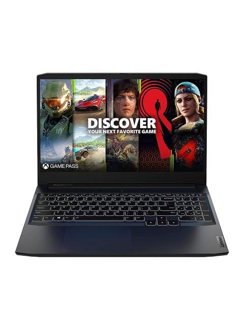 IdeaPad Gaming 3 15IHU6 (Upgraded Version) Laptop With 15.6-Inch FHD Display, Intel Core i5-11300H Processor/8GB RAM/256GB SSD/4GB NVIDIA GeForce GTX 1650 Graphics Card/Windows 11 English Black