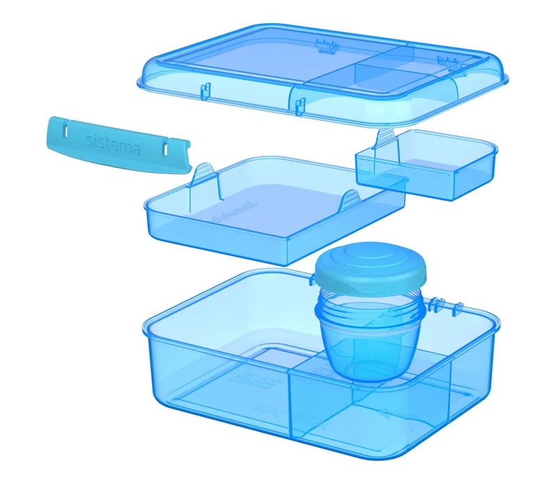 sistema - Sistema Bento Cube Lunch Box 1.25L Pink : Meal Container - Leak-proof - Portable - BPA-free Multicolour - Image 1