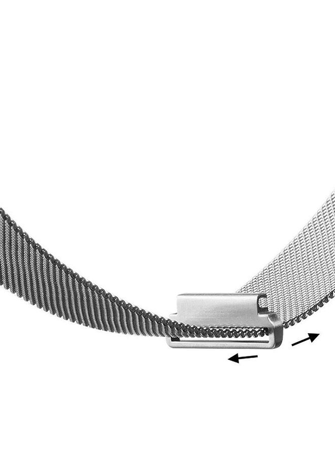 Generic Replacement Band With Magnet Lock For Samsung Gear S3 Frontier/Classic Silver  - Image 2