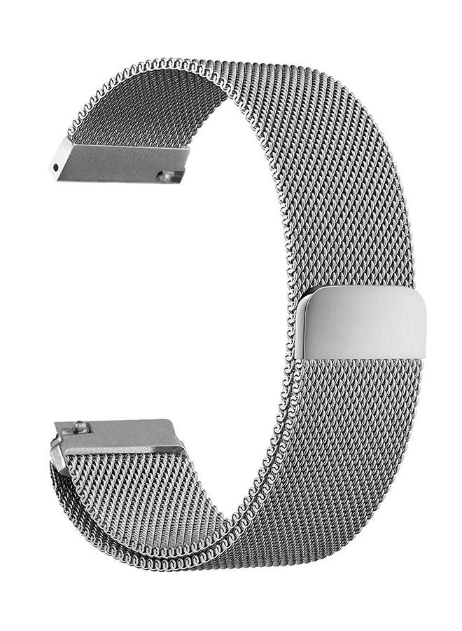 Generic Replacement Band With Magnet Lock For Samsung Gear S3 Frontier/Classic Silver  - Image 1