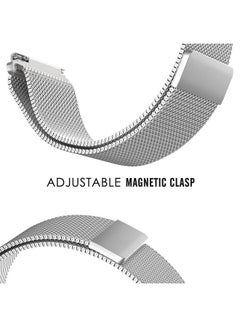 Generic Replacement Band With Magnet Lock For Samsung Gear S3 Frontier/Classic Silver  - Image 3