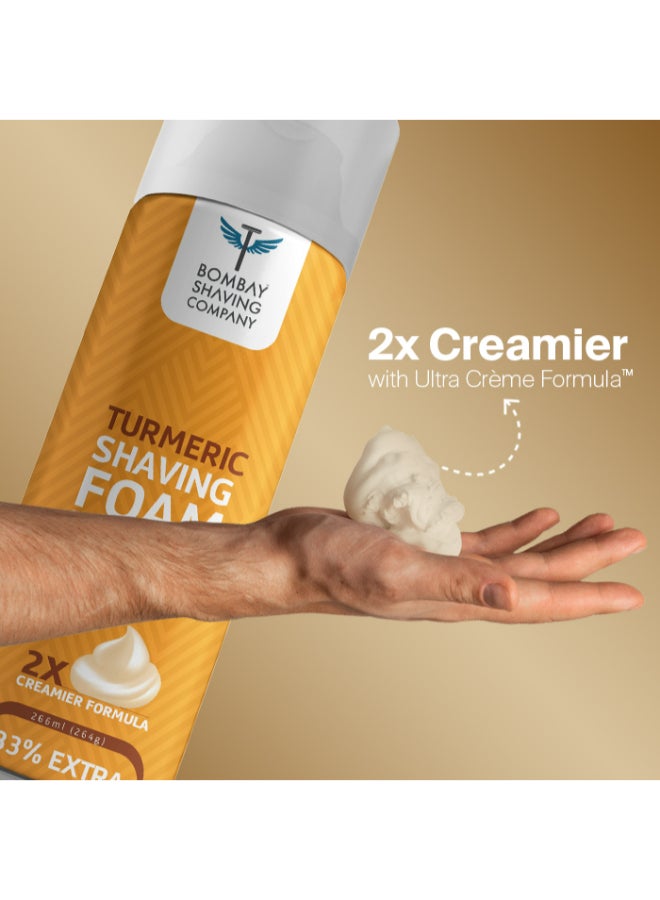 BOMBAY SHAVING COMPANY - Turmeric Shaving Foam 264grams - Image 1