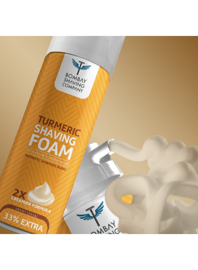 BOMBAY SHAVING COMPANY - Turmeric Shaving Foam 264grams - Image 1