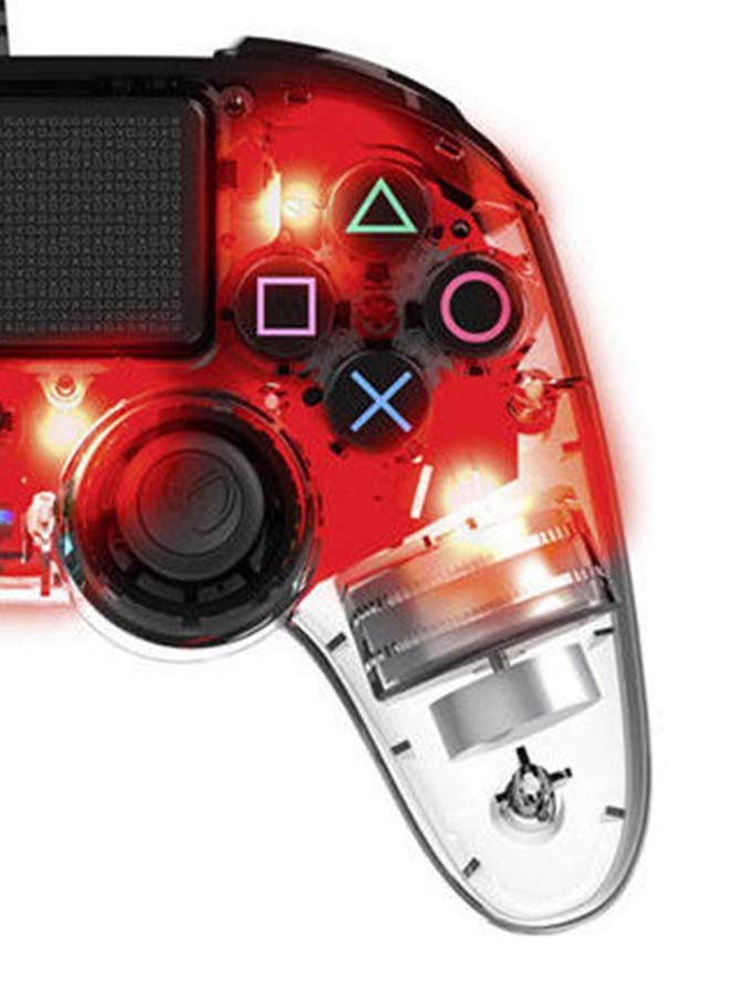 nacon - Wired Compact Controller for PlayStation 4 - Red - Image 1