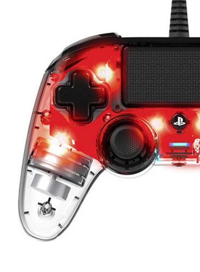 nacon - Wired Compact Controller for PlayStation 4 - Red - Image 1