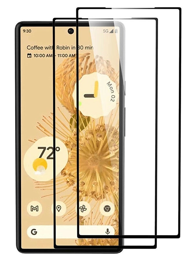 MARGOUN 2Pack for Google Pixel 6 Screen Protector Anti-Scratch Tempered Glass Clear HD Edge to Edge Full Coverage 9H Case Friendly Film 6.4 inch Clear - Image 1