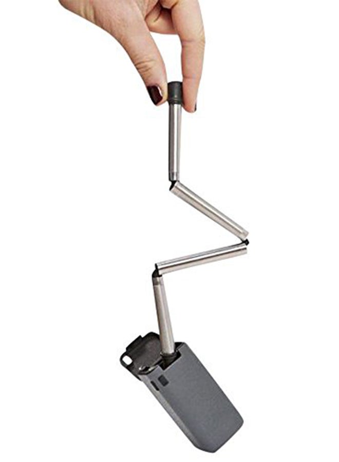 Generic Reusable Foldable Straw Silver 230x9x6cm  - Image 4