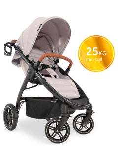 hauck Standard Baby Single Stroller Uptown - Beige  - Image 2