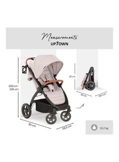 hauck Standard Baby Single Stroller Uptown - Beige  - Image 3