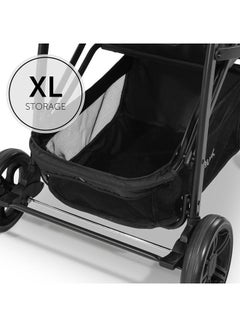 hauck Pushchair Rapid 4, Stroller 25 Kg (22 Kg Child + 3 Kg Basket), Small Folding Stroller With Lying Postion, Height - Adjustable, Large Shopping Basket, Petrol  - Image 5