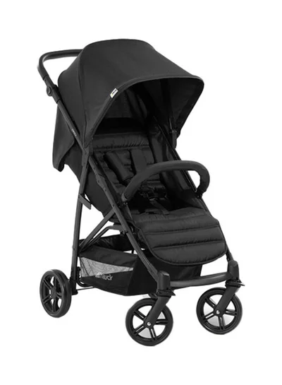 hauck Pushchair Rapid 4, Stroller 25 Kg (22 Kg Child + 3 Kg Basket), Small Folding Stroller With Lying Postion, Height - Adjustable, Large Shopping Basket - Black