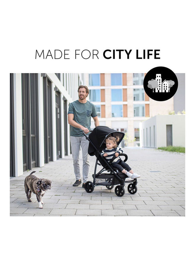 hauck - Pushchair Rapid 4, Stroller 25 Kg (22 Kg Child + 3 Kg Basket), Small Folding Stroller With Lying Postion, Height - Adjustable, Large Shopping Basket - Black - Image 1