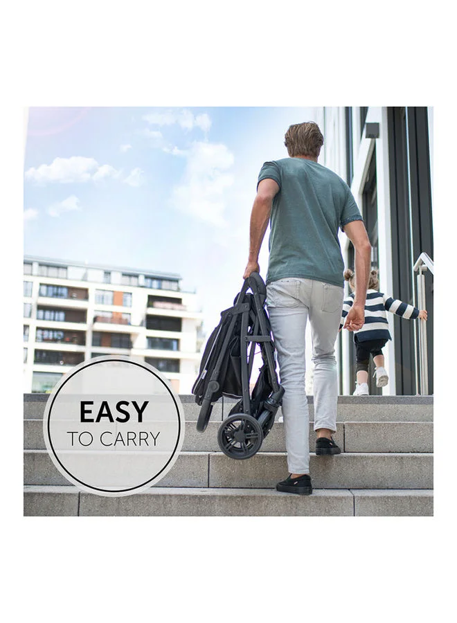 hauck Pushchair Rapid 4, Stroller 25 Kg (22 Kg Child + 3 Kg Basket), Small Folding Stroller With Lying Postion, Height - Adjustable, Large Shopping Basket - Grey