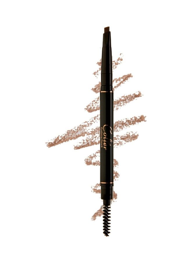 COLIER - Brow Definer Pencil With Brush Dark Brown - Image 1