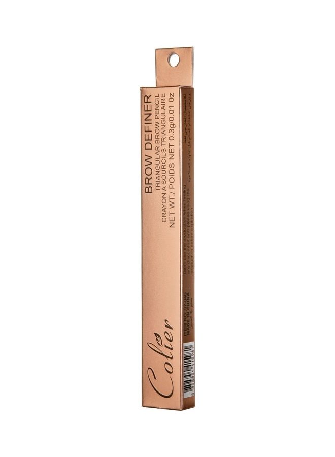 COLIER - Brow Definer Pencil With Brush Dark Brown - Image 1