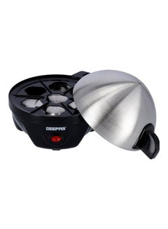 GEEPAS Egg Boiler, PP & SS Boiler, 7 Eggs at Once, GEB63032UK, Food Grade Stainless Steel Material, Power Lights & Automatic Buzzer, Soft/ Medium/ Hard Degree, Quick Healthy And Hassle Free, Steamer Function 350 W GEB63032UK Black & Silver  - Image 5