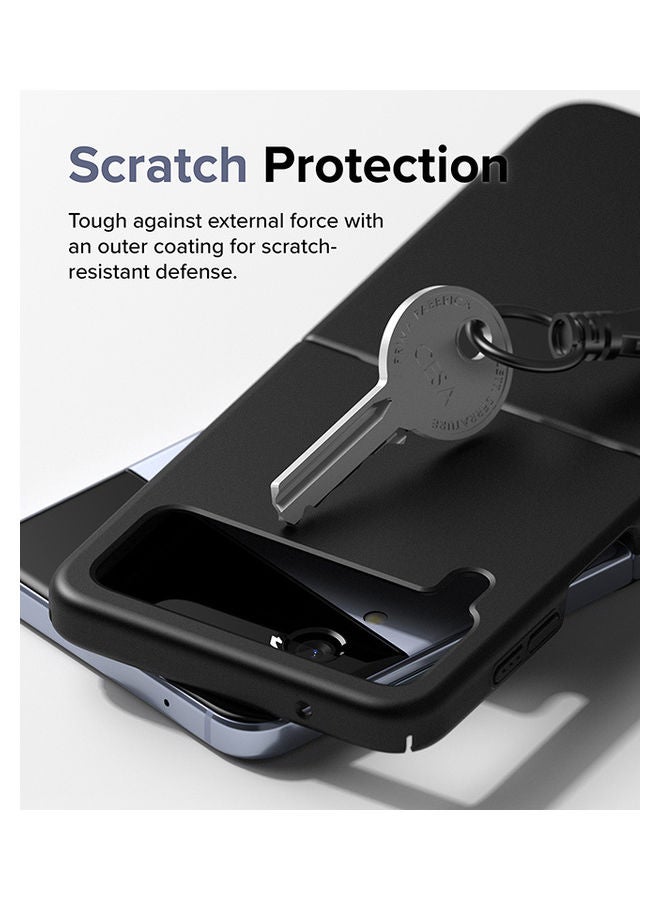 Ringke - Slim Case Premium Thin Soft Hard PC with Non-Slip Grip Protective Phone Cover  for Z Flip 4 2022 Clear - Image 1