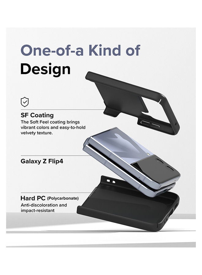 Ringke - Slim Case Premium Thin Soft Hard PC with Non-Slip Grip Protective Phone Cover  for Z Flip 4 2022 Clear - Image 1