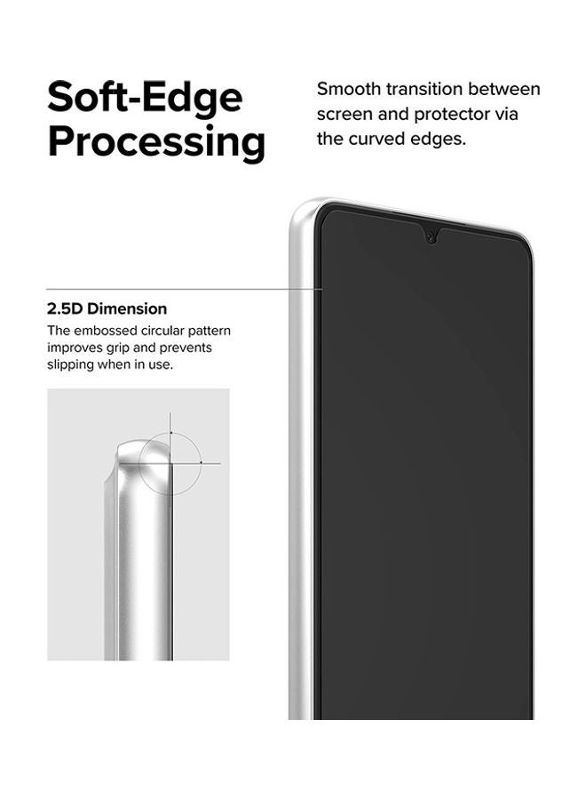 Ringke Tempered Glass Screen Protector Compatible With Samsung Galaxy A33 5G Premium 9H Hardness Glass Film [2 Pack] - Clear - Image 5