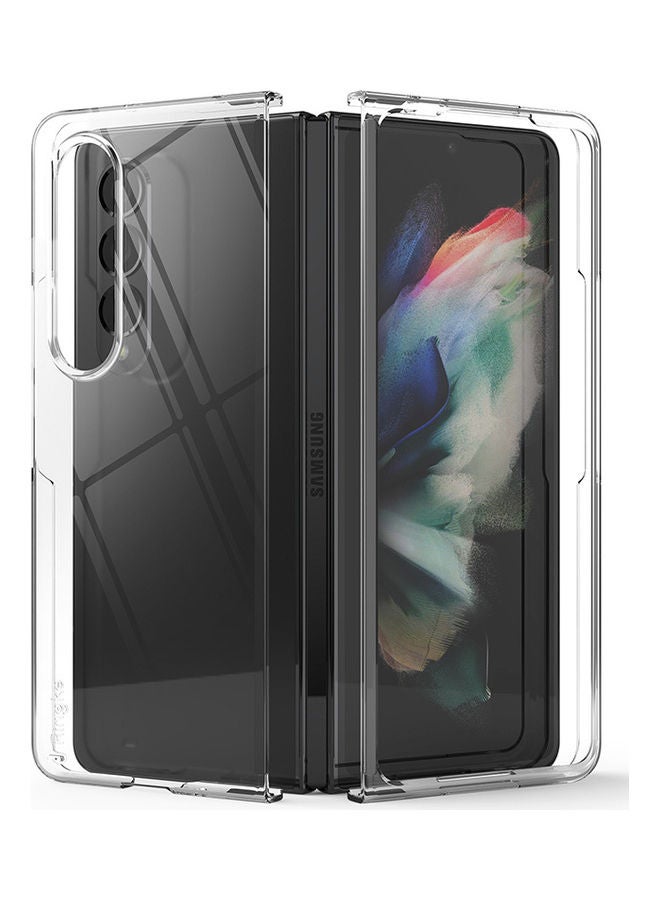 Ringke Slim Case for Galaxy Z Fold 4 Anti-Cling Micro-Dot Technology Shockproof Protective Supports Fast Wireless Charging Clear - Image 1