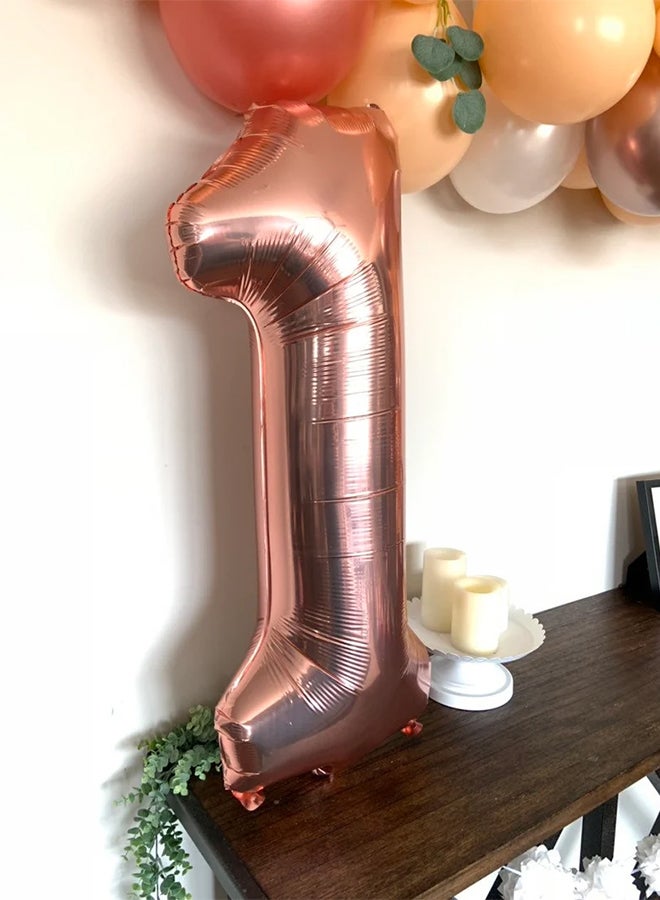 كول بيبي بالون بتصميم رقم 1 لحفل عيد الميلاد الأول 40بوصة  - Image 3